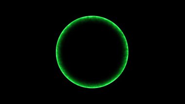 Soyut halka animasyonu. elektrik arka planı. halka halkası parlayan ışık efekti