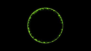 Soyut halka animasyonu. elektrik arka planı. halka halkası parlayan ışık efekti