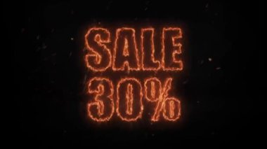 % 10-70 seri animasyon video,% 10-70 indirimli daire animasyonu, indirimli metin animasyonu