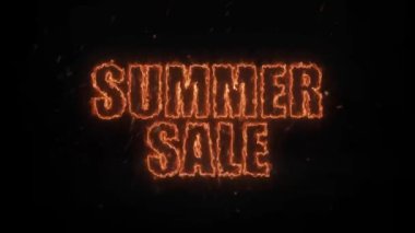 Yaz indirimi metin animasyonu. Tanıtım videosu için yaz indirimi geçmişi. Yaz indirimi metin animasyon videosu. Sıcak Yaz indirimi