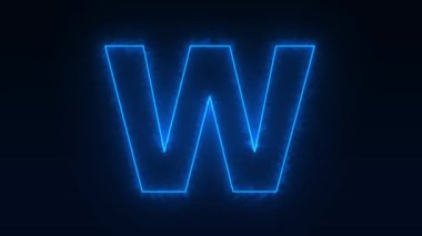 Neon ışıklı alfabe. Z harfi. 3d oluşturma