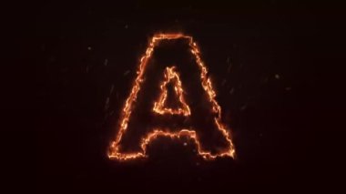 Ateş alfabesi harfi.