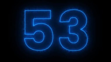 mavi numara 51 siyah arkaplan