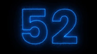 mavi numara 51 siyah arkaplan