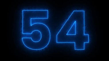 mavi numara 51 siyah arkaplan