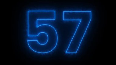 mavi numara 51 siyah arkaplan