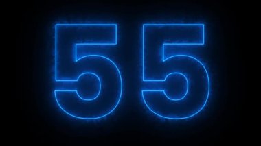 mavi numara 51 siyah arkaplan