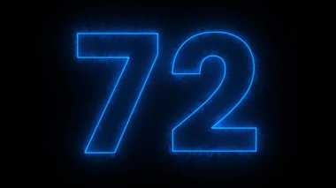 mavi numara 51 siyah arkaplan