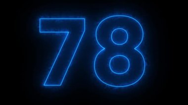 mavi numara 51 siyah arkaplan