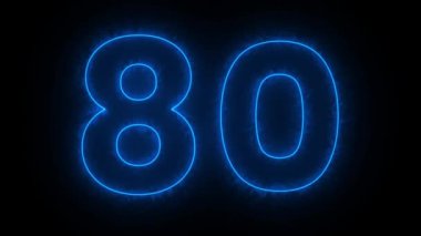 mavi numara 51 siyah arkaplan