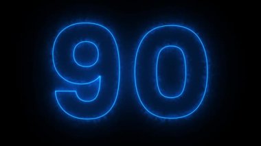 mavi numara 51 siyah arkaplan