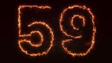 59 numara neon ışığı altında.