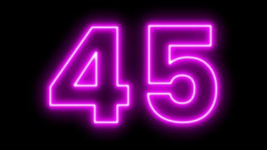 Parlak pembe Neon Numara CanlandırmasıName 