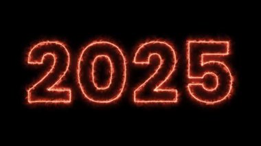 2016 yeni yıl neon ışıkları