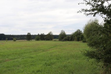 Bulutlu gökyüzünün altında güzel bir manzara