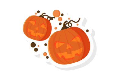 Vektör İllüstrasyon Balkabağı Etiketi