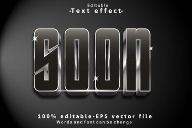 Yakında Düzenlenebilir Metin Efekti 3B Lüks Biçimi