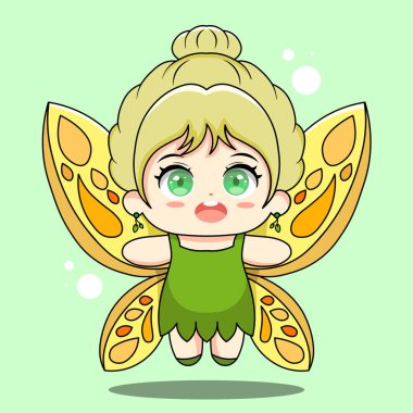 Şirin Peri Sarışın Saç Çizimi