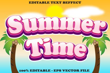 YAZ TIME _ düzenlenebilir metin efekti 3d kabartma _ stil tasarımı