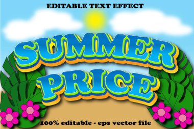 YAZ PRICE düzenlenebilir tect efekti