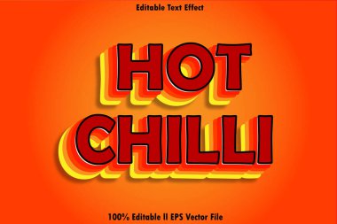 Hot Chilli Düzenlenebilir Metin Efekti