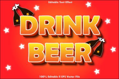 Bira Düzenlenebilir Metin Efektini İç