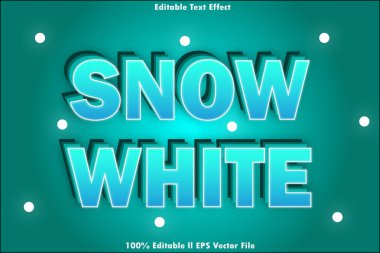 Pamuk Prenses Düzenlenebilir Metin Efekti