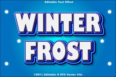 Kış Buzu Düzenlenebilir Metin Efekti