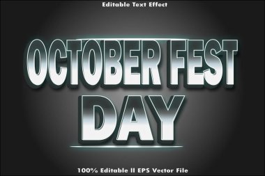 Oktoberfest Günü Düzenlenebilir Metin Efekti