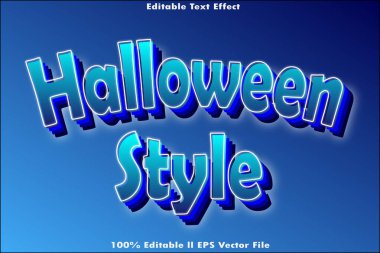 Cadılar Bayramı Biçimi Düzenlenebilir Metin Efekti