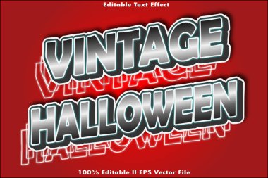 Klasik Cadılar Bayramı Düzenlenebilir Metin Efekti