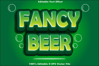 Süslü Bira Düzenlenebilir Metin Efekti
