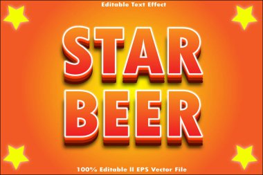 Yıldız Birası Düzenlenebilir Metin Efekti
