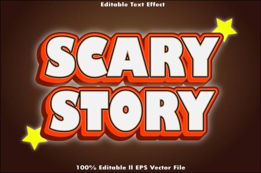 Korkunç Hikaye Düzenlenebilir Metin Efekti