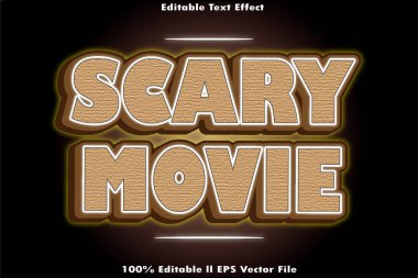 Korku Filmi Düzenlenebilir Metin Efekti