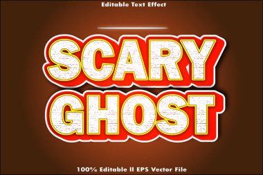 Korkunç Hayalet Düzenlenebilir Metin Efekti