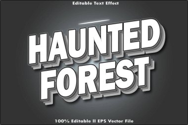 Perili Orman Düzenlenebilir Metin Efekti