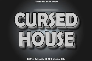 Lanetli ev düzenlenebilir metin efekti
