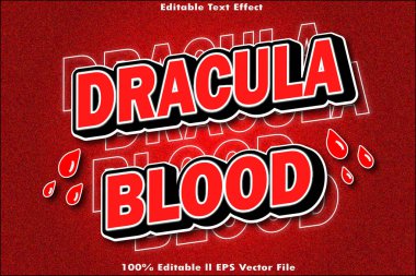 Drakula Kan Düzenlenebilir Metin Efekti