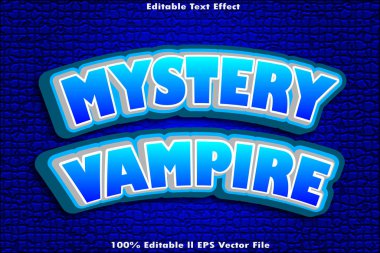 Gizemli Vampir Düzenlenebilir Metin Efekti
