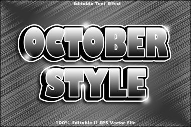 Ekim Biçimi Düzenlenebilir Metin Efekti