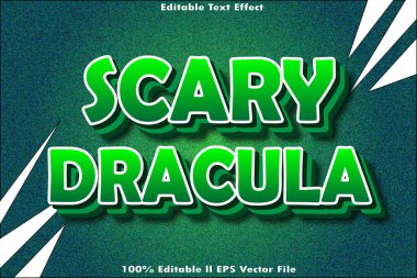 Korkunç Drakula Düzenlenebilir Metin Efekti