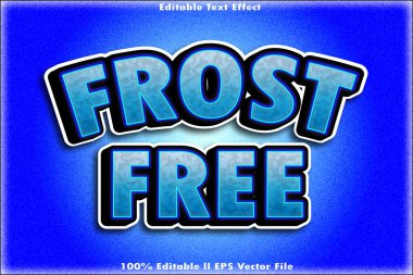 Frost Serbest Düzenlenebilir Metin Efekti