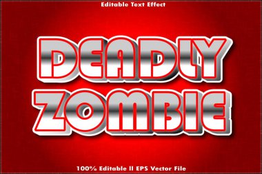 Ölümcül Zombi Düzenlenebilir Metin Efekti