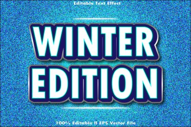 Kış Sürümü Düzenlenebilir Metin Efekti