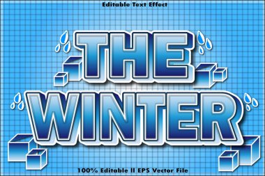 Kış Düzenlenebilir Metin Efekti