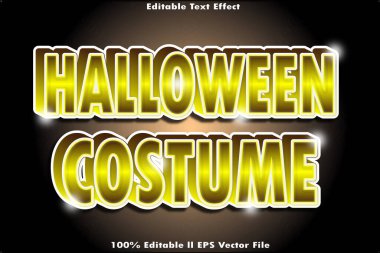 Cadılar Bayramı Kostüm Düzenlenebilir Metin Efekti