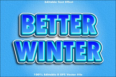 Daha İyi Kış Düzenlenebilir Metin Efekti