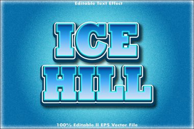 Ice Hill Düzenlenebilir Metin Efekti