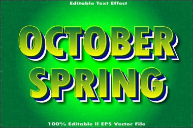 Ekim Baharı Düzenlenebilir Metin Efekti